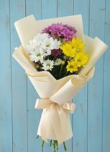 Букет цветов из:  Хризантемы в Звёздном