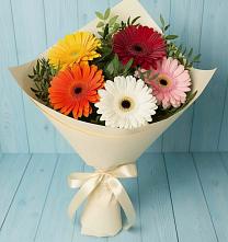 Букет цветов из:  Герберы в Звёздном