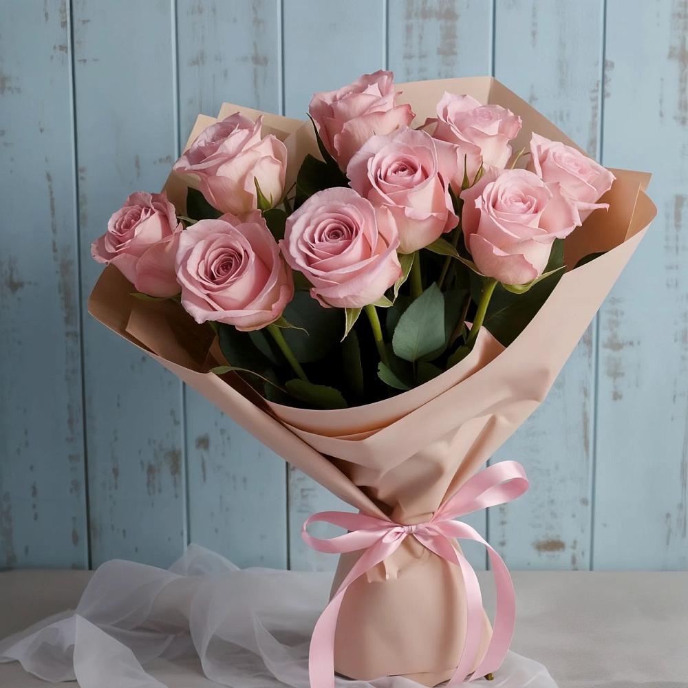 Букет цветов из: Розы в Звёздном