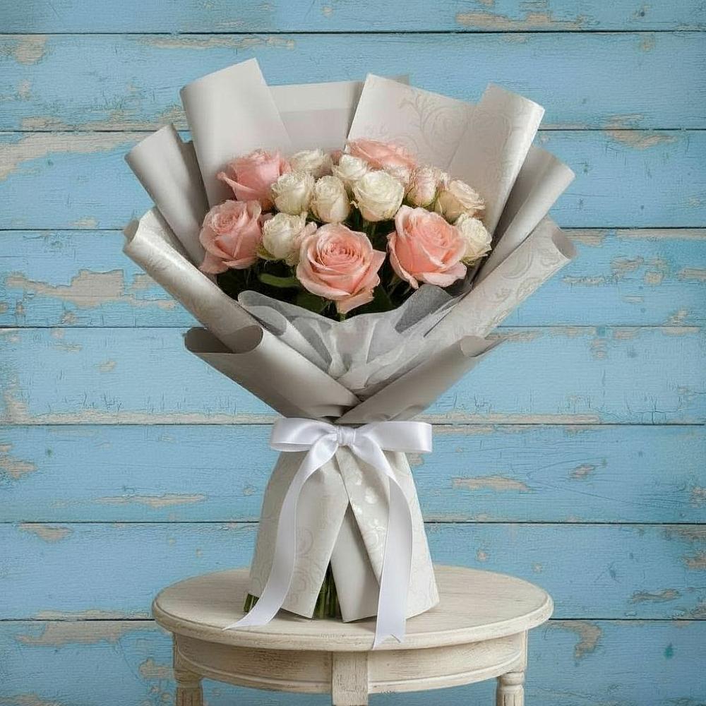 Букет цветов из: Розы в Звёздном