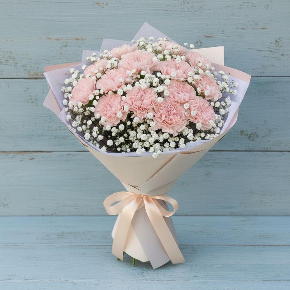 Букет цветов из: Гвоздики в Звёздном