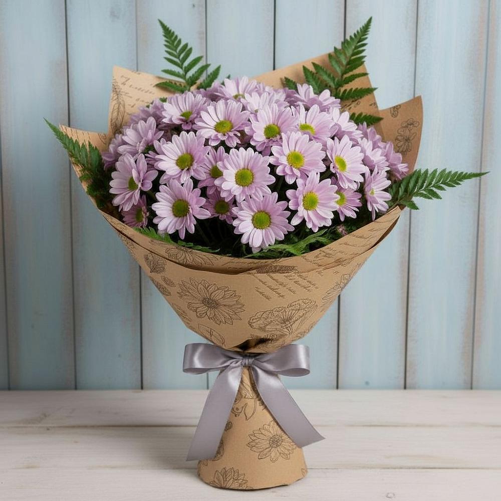 Букет цветов из: Хризантемы в Звёздном