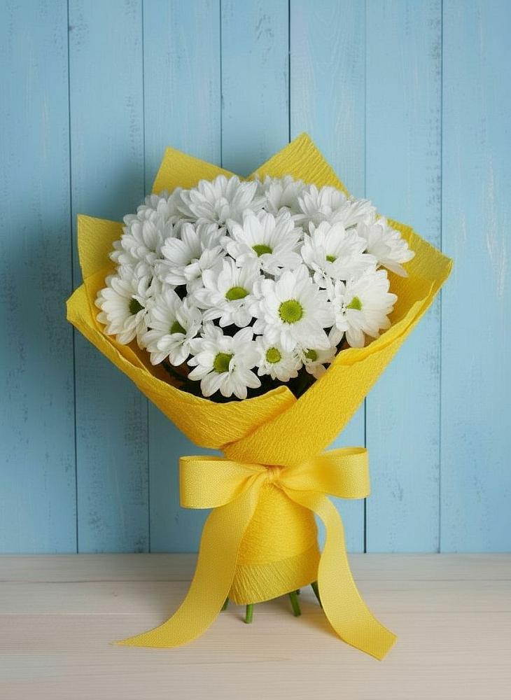 Букет цветов из: Хризантемы в Звёздном