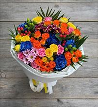 Букет цветов из:  Розы и Хризантемы в Звёздном