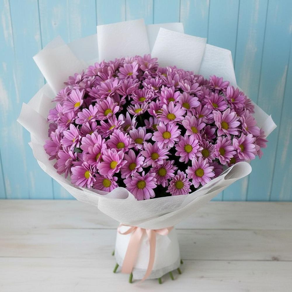 Букет цветов из: Хризантемы в Звёздном