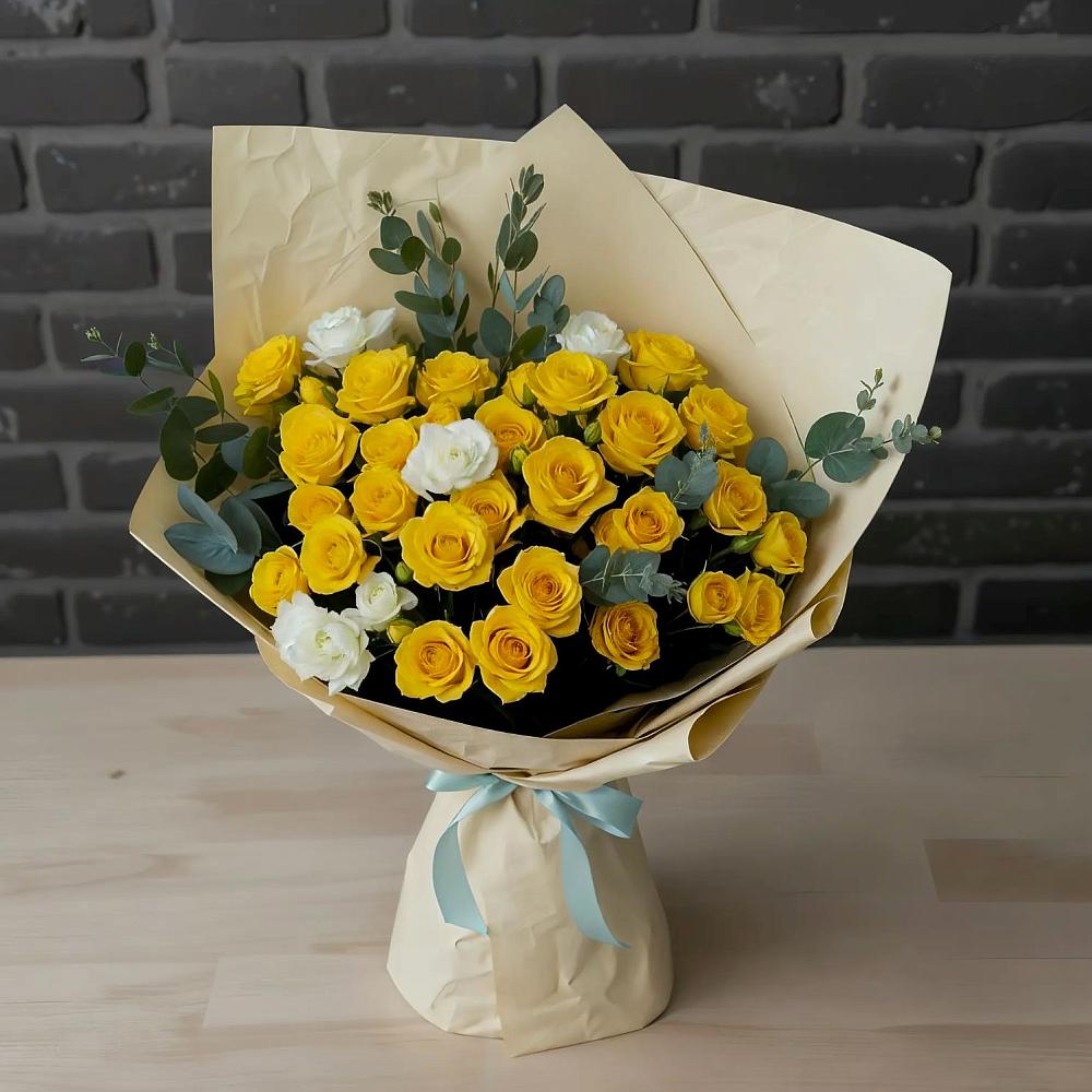 Букет цветов из: Розы в Звёздном