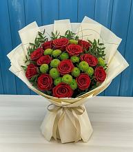 Букет цветов из:  Розы и Хризантемы в Звёздном