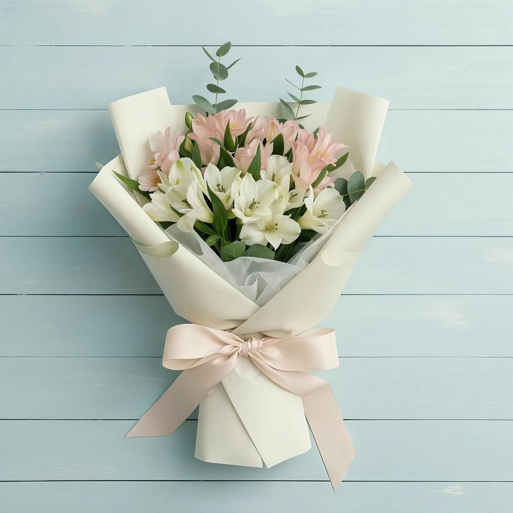 Букет цветов из: Альстромерии в Звёздном