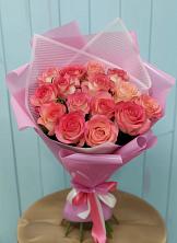 Букет 15 Розовых роз Равель в Звёздном