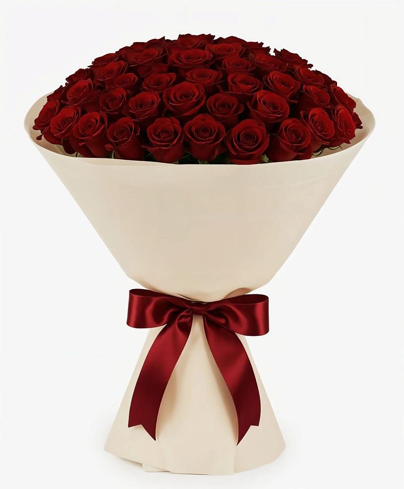 Букет 101 Бордовая роза Блэк Бакарра в Звёздном