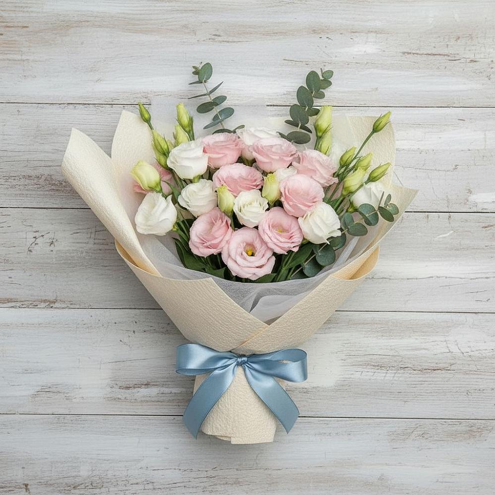 Букет цветов из: Лизиантусы в Звёздном